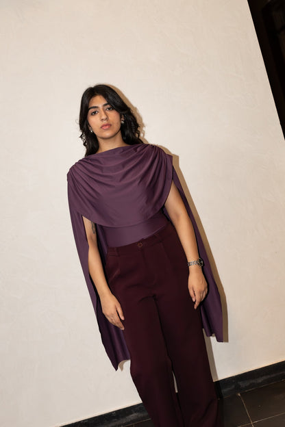 Ate Cape Sleeve Bodysuit