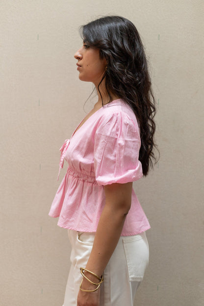 Delulu Gingham Top