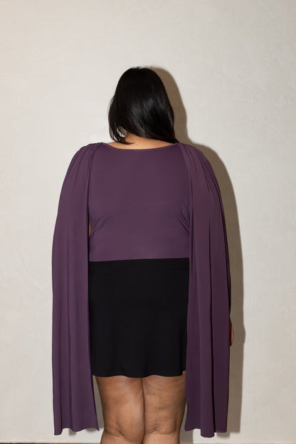 Ate Cape Sleeve Bodysuit