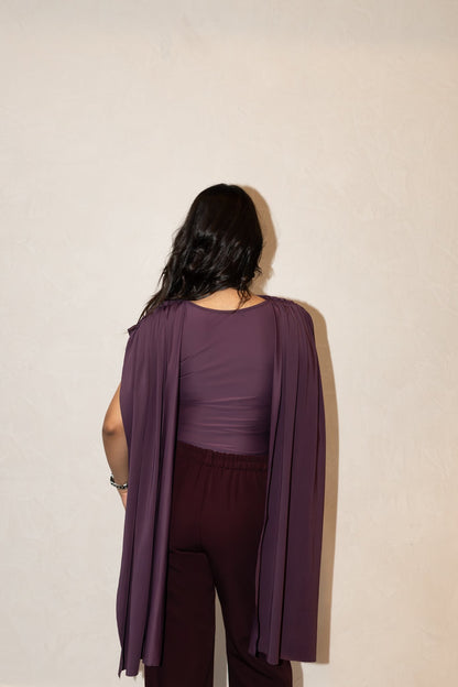 Ate Cape Sleeve Bodysuit
